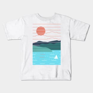 Sunlit waters Kids T-Shirt